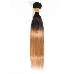 Ombre Hair Bundles Silky Straight 1b/27 Ombre Honey Brown color 10"-30" 100g