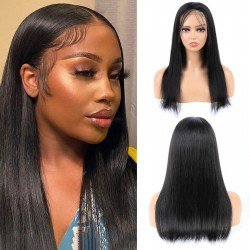 4X4 Brazilian Lace Front Human Hair Wigs Remy Hair Full End 4X4 Straight Lace Front Wigs For Women Free Shipping