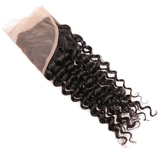 13x4 Remy Hair Lace Frontal - Deep Wave 10-20 inch