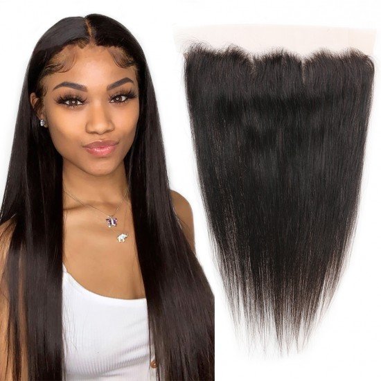 13x4 Remy Hair Lace Frontal - Silky Straight 10-20 inch